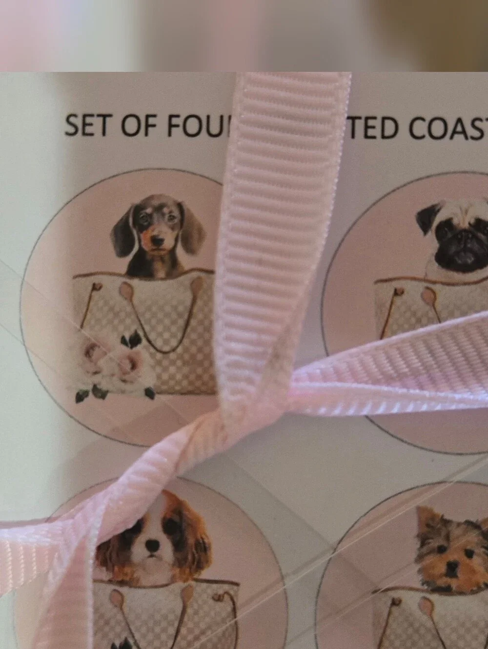 Dogs In Handbags Coasters - Set of 4